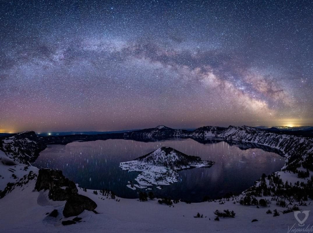 Crater Lake National Park was just voted best National Park for stargazing